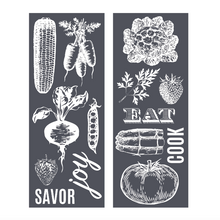 Load image into Gallery viewer, Eat Your Veggies - Mesh Stencil 2 pack - 4.25x11
