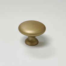 Carregar imagem no visualizador da galeria, Capri Brushed Gold Cup Drawer Pull, Ring Pull or Round Cabinet Knob
