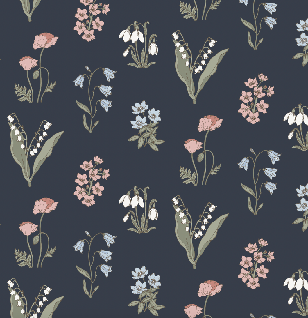 Holly Wallpaper by Anna H Design