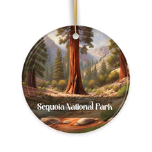 Carregar imagem no visualizador da galeria, Sequoia National Park Retro Ornament, California Tourist Attraction Souvenir and Gift

