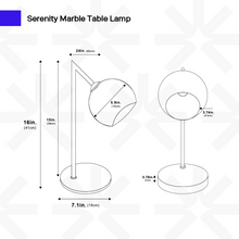 Load image into Gallery viewer, Serenity Marble Table Lamp

