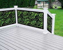 Cargar imagen en el visor de la galería, Budding Leaf Pattern Fence/Gate Panel Insert (Metal and Plastic Available)
