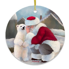 Carregar imagem no visualizador da galeria, Sharing Secrets Santa and Polar Bear Winter Dream Christmas Ornament
