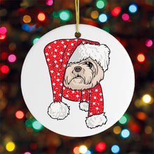 Carregar imagem no visualizador da galeria, Shih Tzu Christmas Ornament
