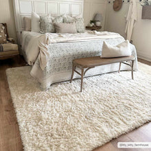 Load image into Gallery viewer, Siari Solid Cream Plush Rug
