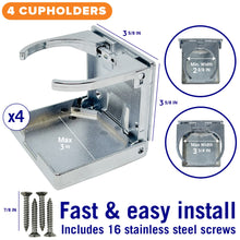 Carregar imagem no visualizador da galeria, Folding Boat Cup Holder 4PCs
