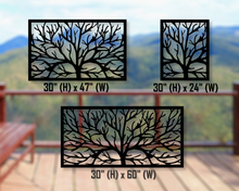 Cargar imagen en el visor de la galería, Bare Tree Fence/Gate Panel Insert (Metal and Plastic Available)
