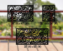 Cargar imagen en el visor de la galería, Budding Leaf Pattern Fence/Gate Panel Insert (Metal and Plastic Available)
