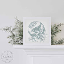 Load image into Gallery viewer, Ski In to Christmas - Mesh Stencil 9x12
