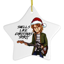Carregar imagem no visualizador da galeria, Smells Like Christmas Spirit Rock and Roll Ornament
