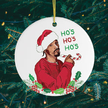 Load image into Gallery viewer, Ho’s Ho’s Ho’s Funny Hiphop Style Christmas Ornament
