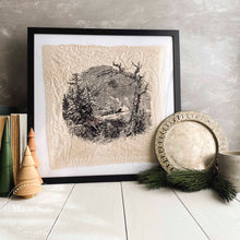 Load image into Gallery viewer, Snowy House Scene - Mesh Stencil 12x12

