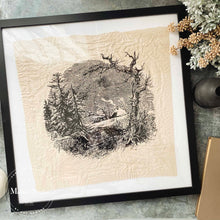 Load image into Gallery viewer, Snowy House Scene - Mesh Stencil 12x12
