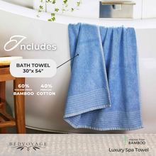 Load image into Gallery viewer, Bamboo Spa Bath Towel – Ocean
