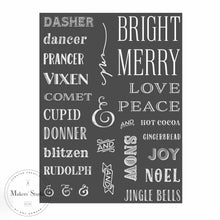 Load image into Gallery viewer, Speaking of Christmas - Mesh Stencil 18x24
