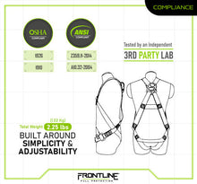 Load image into Gallery viewer, Frontline 100VMB Combat Economy Series Full Body Harness (Uni) Universal
