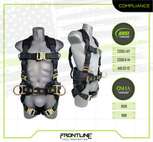 Load image into Gallery viewer, Frontline 350CQC Patriot Construction Harness with Airflo and Quick Connect Buckles - Made in USA XL
