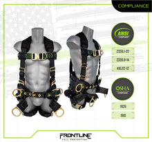 Carregar imagem no visualizador da galeria, Frontline 350TWQC Patriot Tower Climbing Harness with Seat Sling, Airflo and Quick Connect Buckles - Made in USA XL
