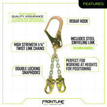 Carregar imagem no visualizador da galeria, Frontline PSSW2R Rebar Positioning Chain Assembly with Swivel
