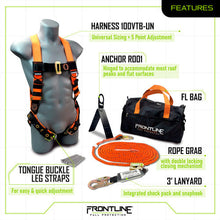 Cargar imagen en el visor de la galería, Frontline RK5PTB25 Combat Complete Roofers Kit with 25&#39; Lifeline
