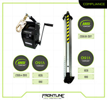 Load image into Gallery viewer, Frontline TAN10RU MEGApod Confined Space Kit 10&#39; Aluminum Tripod with 60&#39; Winch
