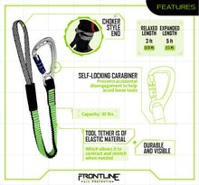 Carregar imagem no visualizador da galeria, Frontline TLS30 ToolGrip Elastic Tool Tether 30 lbs with Self-locking Aluminum Carabiner
