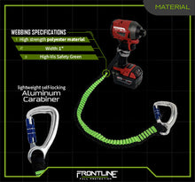 Carregar imagem no visualizador da galeria, Frontline TLS30 ToolGrip Elastic Tool Tether 30 lbs with Self-locking Aluminum Carabiner

