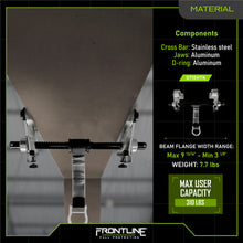 Cargar imagen en el visor de la galería, Frontline ST10HTK Aluminum Beam Trolley Anchor for 3&quot; - 10&quot; Wide I-Beams
