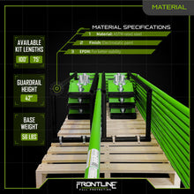 Load image into Gallery viewer, Frontline Guardrail System Non-Penetrating Complete 100&#39; Kit - OSHA Compliant
