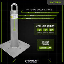 Cargar imagen en el visor de la galería, Frontline RC18 RC Concrete Roof Anchor 18&quot;

