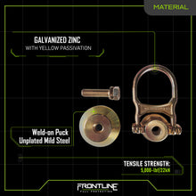 Carregar imagem no visualizador da galeria, Frontline STWD5K ALPHA Swivel 5k Steel Anchor with Weld-on Puck
