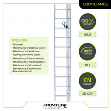 Load image into Gallery viewer, Frontline VLRS Securail Pro Vertical Lifeline System 40&#39;
