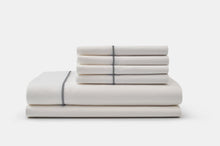 Load image into Gallery viewer, Cotton Piping Design Bed Sheet Set
