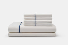Load image into Gallery viewer, Cotton Piping Design Bed Sheet Set
