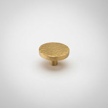Load image into Gallery viewer, Strike, hammered Solid Brass Cabinet Knobs
