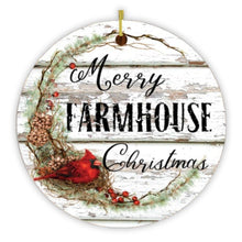 Load image into Gallery viewer, Merry Farmhouse Christmas Ornament
