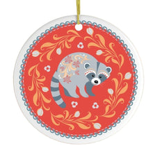 Carregar imagem no visualizador da galeria, Minimalist Scandinavian Raccoon Ornament

