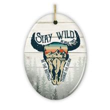 Carregar imagem no visualizador da galeria, Vintage Buffalo Wild Nature Ornament
