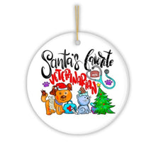 Load image into Gallery viewer, Santa’s Favorite Veterinarian Christmas Ornament, Veterinary Holiday Appreciation Gift
