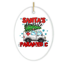 Carregar imagem no visualizador da galeria, Santa’s Favorite Paramedic Christmas Ornament, EMT Appreciation Gift

