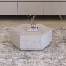 Carregar imagem no visualizador da galeria, Hexagon Italian Carrara Coffee Table
