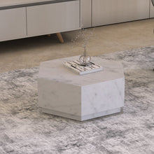 Carregar imagem no visualizador da galeria, Hexagon Italian Carrara Coffee Table
