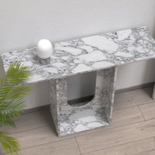 Load image into Gallery viewer, Arabescato Console Table
