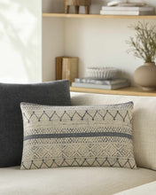Load image into Gallery viewer, Tariji Monochrome Patterned Throw Pillow
