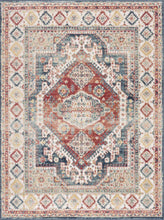 Load image into Gallery viewer, Brend Rust Medallion Area Rug - Clearance
