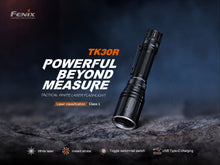 Cargar imagen en el visor de la galería, Fenix TK30R Tactical White Laser Rechargeable Flashlight
