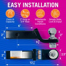 Load image into Gallery viewer, Trailer Hitch Ball Mount 2"
