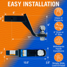 Load image into Gallery viewer, Trailer Hitch Ball Mount 2"
