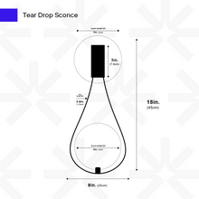 Load image into Gallery viewer, Tear Drop Sconce

