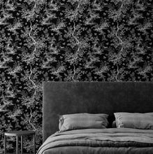Load image into Gallery viewer, Black and White Toile De Jouy Vintage Wallpaper Mural. #6728
